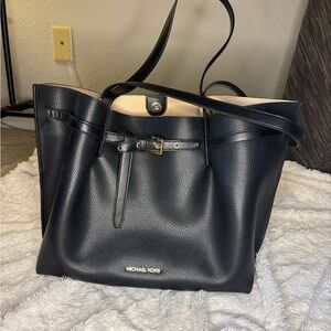 Michael Kors Black Emilia Large Tote Bag
